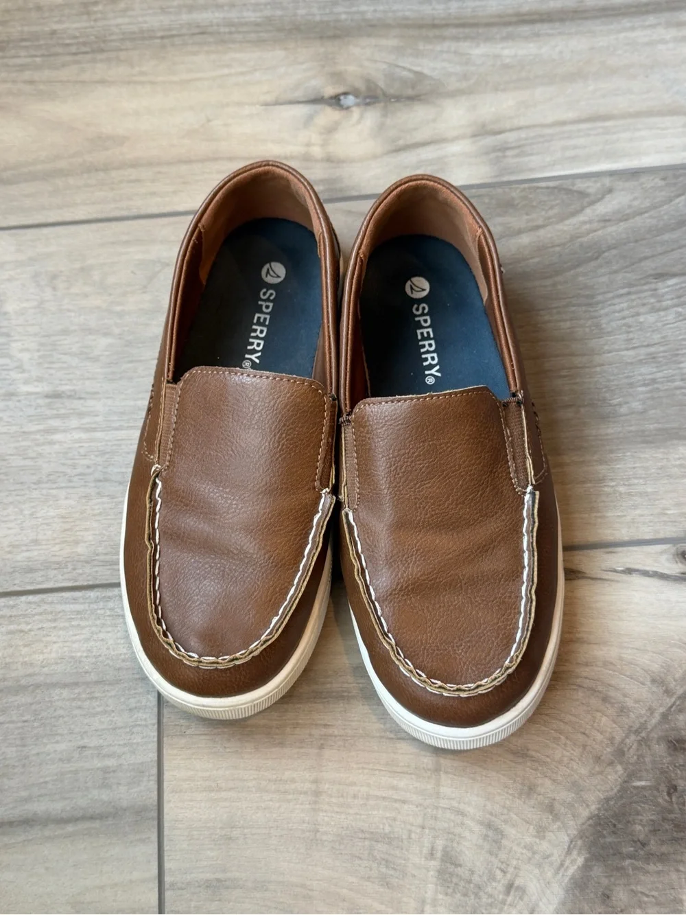 Sperry Boy’s Brown Slip-On Boat Shoes